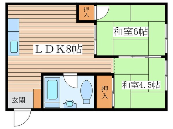 グランディーズ呼続の物件間取画像